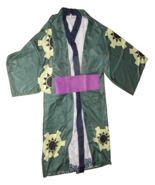 One Piece Roronoa Zoro Wano Country Kimono Robe Cosplay Costume Size M - £35.13 GBP