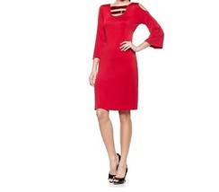 Women&#39;s Dinner evening Wedding party cocktail Church knit red dress plus size 2X - £46.96 GBP