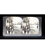 Antique Keystone Co Stereoview Japanese School Children Shoes Outside 19... - $371.04 MXN