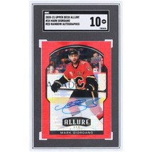 Mark Giordano Calgary Flames Autographed 2020-21 Upper Deck Allure Red Rainbow - $55.43