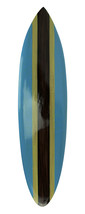 Striped Wooden Surfboard Wall Hanging 39 inch - £55.30 GBP