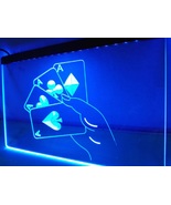 Poker Ace Lucky LED Neon Light Sign, Lit Up Hang Wall Lights Craft Art - £20.77 GBP+