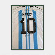 Lionel Messi Hand Signed And Framed Team Argentina Jersey with COA - £505.23 GBP