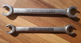 Vintage Craftsman SAE 1/2-9/16 +5/8+11/16 Flare Nut Line Wrenches  V^Series USA - £19.35 GBP