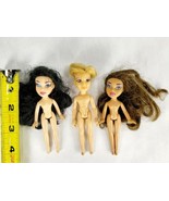 Lot of Bratz Dolls - 2 Girls &amp; 1 Boy For Parts Only no Accessories or Feet - £10.35 GBP