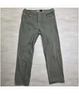 Levis SilverTab Loose Fit Jeans Mens 36 x 32 Olive Green Drab Baggy Deni... - $48.51