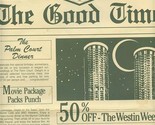 Market Cafe Menu The Westin Hotel Seattle Washington 1980&#39;s - $17.82