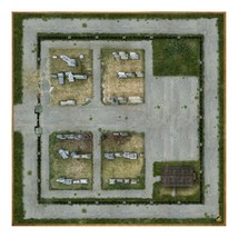 Cemetery 36&quot; x 36&quot; Battle Mat For D&amp;D, Pathfinder Miniature Tabletop Games - £22.89 GBP