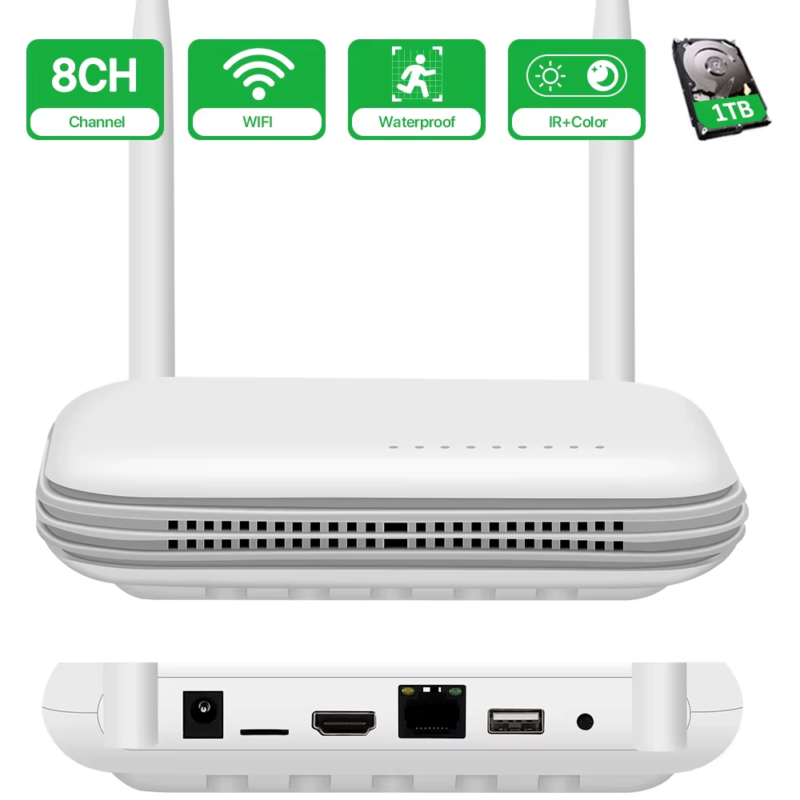 Wifi 8CH NVR 3MP 4CH Onvif Wireless Network H.265X Video Recorder for PT... - $79.93+