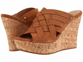 Women&#39;s UGG® Marta High Wedge Sandals, 1015079 Sizes 7-11 Chestnut Authentic - £80.14 GBP