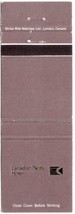 CP Hotels Matchbook Cover Grey Brown Silver Logo Canadian Pacific Hotels - £1.52 GBP