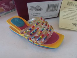 RAINE 2001 JUST THE RIGHT SHOE MINI COLLECTIBLE BAHAMA MAMA BOXED COA - $147.12 MXN