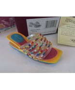 RAINE 2001 JUST THE RIGHT SHOE MINI COLLECTIBLE BAHAMA MAMA BOXED COA - $144.89 MXN