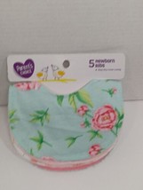 Parent&#39;s Choice Water Resistant Bibs 5 Pack Infant Baby Girls NWT - £8.81 GBP