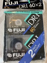 FUJI Normal Bias DR-I 60 Audio Cassette 2-Pack Extraslim Case New Sealed - £10.95 GBP