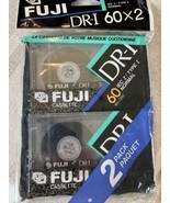 FUJI Normal Bias DR-I 60 Audio Cassette 2-Pack Extraslim Case New Sealed - £10.99 GBP