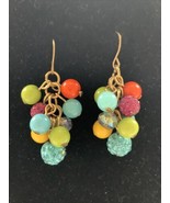 Unbranded Handmade Beaded Colorful Drop Dangle Earrings Estate Jewelry F... - $9.89