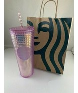 Starbucks Pink Disco Holiday Studded Tumbler Venti Cold 2020 In Hand - £31.53 GBP