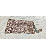 Women’s Handmade Duct Tape Rectangle Wallet With Hand Strap Zebra Print - $13.70 CAD