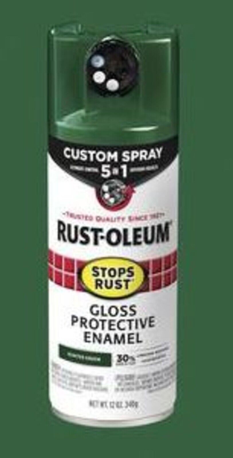 Rust-Oleum Stops Rust Custom Spray 5-in-1 Gloss Paint - 12 oz Price Per ... - $12.98
