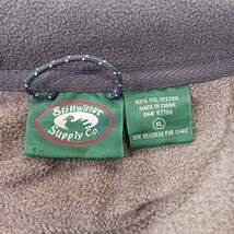 Stillwater Supply Co. Fleece Vest Jacket Men's Brown Mock Neck Full Zip Size XL image 3