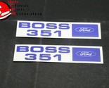 71 Ford Mustang BOSS 351 Valve Cover Decals Pair - $1,011.84