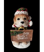 I Ate Santa&#39;s Cookies 4.5&quot; Christmas Dog Figurine - £10.61 GBP
