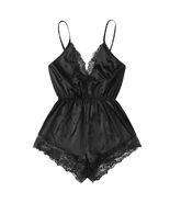 Women s Sexy Lingerie Girl V-neck Lace Splice Bodysuit Sleepwear - $147.22 MXN
