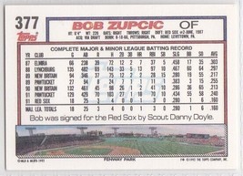 M) 1992 Topps Baseball Trading Card - Bob Zupcic #377 - £1.57 GBP