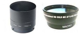 Wide Lens + Tube Adapter bundle for Nikon CoolPix P510 Digital Camera - £35.95 GBP