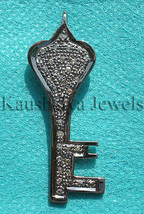 Victorian 0.65ct Rose Cut Diamond Lovely Wedding Key Pendant Thanks Givi... - $411.04