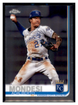 2019 Topps Chrome Adalberto
  Mondesi   Kansas City Royals Baseball
  Card CBT1C - £1.93 GBP