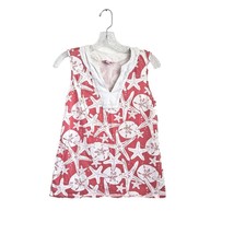 Lilly Pulitzer Starfish Print Cotton Pink White Sleeveless Knit Top Size... - £14.23 GBP