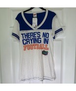 Florida Gators  &quot;THERE&#39;S NO CRYING IN FOOTBALL&quot; Tee - Women&#39;s Size L Sof... - $14.48 CAD