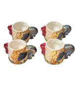 VINTAGE JAY Imports Rooster/Chicken Ceramic Coffee Cups - £11.25 GBP