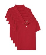 5PK The Children’s Place Boys Size XX Large (16) Redwood Uniform Pique P... - $40.55 CAD