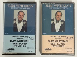 Set of 2 Slim Whitman Best Loved Favorites Cassette Tapes Volume 1 &amp; 2 Heartland - $10.88