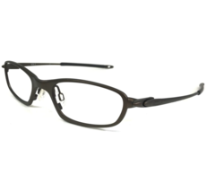 Vintage Oakley Eyeglasses Frames O5 11-634 Brown Matte Oval Razor Wire 4... - $69.98