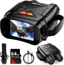  HD Screen Thermal Binoculars with 64GB TF Card for Photos and Videos, P... - $237.32