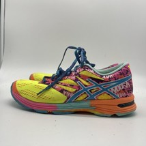 Asics Gel Noosa Tri 10 Pink Yellow Turquoise Womens,Size 6 M. T580N - £43.52 GBP