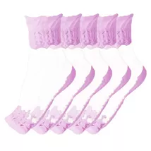 Anysox  5 Pairs Size 5-9 Fashion Socks Summer Lace Embroidery Breathable... - $21.90