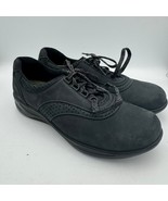 SAS Black Nubuck Leather Lace Up Walking Shoes Comfort 10N Orthopedic - €52,04 EUR