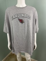 Arizona Cardinals Football NFL Team Apparel Men&#39;s Gray Tee Shirt Sz 3XL - £12.55 GBP