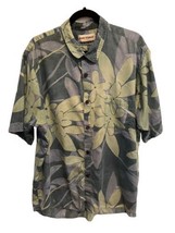 JAMS WORLD Mens Shirt Blue Floral Hawaiian Button Up Cotton Sz XL FLAW - £26.41 GBP