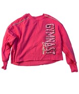 Justice Girls Gymnast Pullover Sweatshirt M (10) Pink Long Sleeve Athlet... - $19.68 CAD