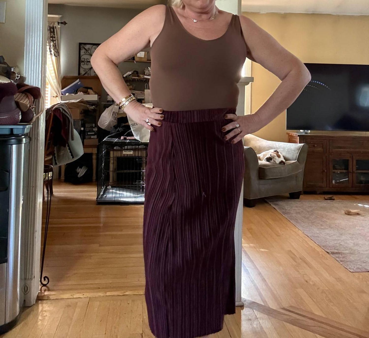 Skies Are Blue Michelle Made Me Do It Skirt Chocolate - $54.00