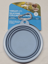 VIBRANT LIFE Collapsible Silicone Dog Cat Bowls For Travel Food &amp; Water ... - $11.40