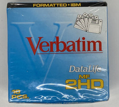 Verbatim DataLife MF 2HD High Density Formatted IBM 3.5 Floppy Disk Sealed Box - $10.99