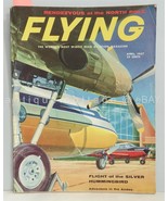 1957 APRIL vintage FLYING MAGAZINE north pole silver hummingbird beechcr... - £22.48 GBP