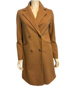 Women&#39;s Double Breasted Camel Colored Coat Size Small - €24,39 EUR